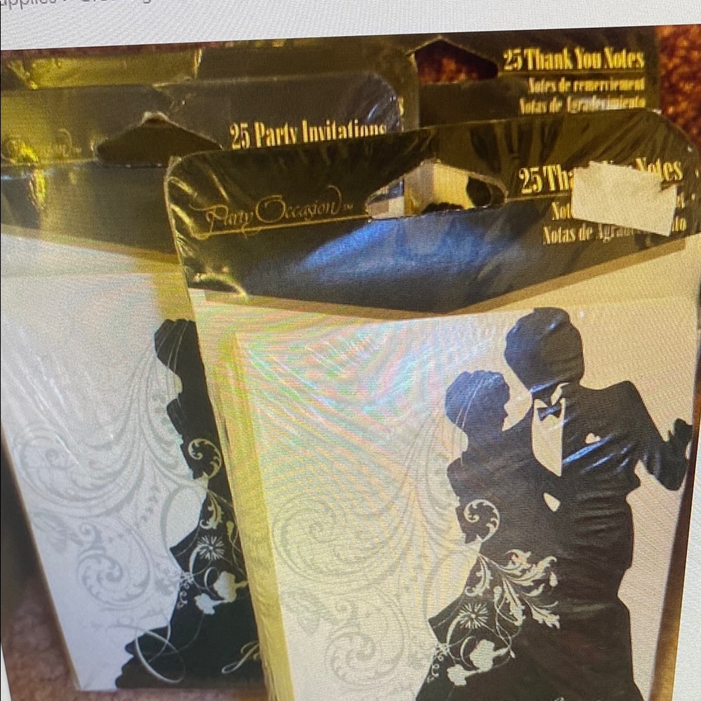 Occasion Black and White thank you cards